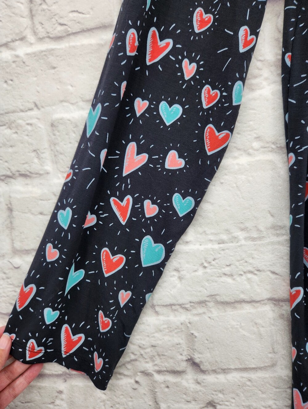 MeUndies Heart Print Hooded Zip Front One Piece Lounge Jumpsuit XL 2XL Cozy - Picture 2 of 12